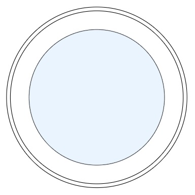 tuscany full round picture window